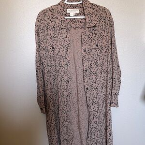 SaltWater Luxe Long Sleeve Button Duster